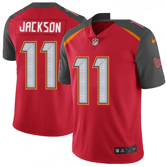 Mens Nike Tampa Bay Buccaneers 11 DeSean Jackson Red Team Color Vapor Untouchable Limited Player NFL