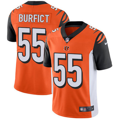 Nike Bengals #55 Vontaze Burfict Orange Alternate Youth Stitched NFL Vapor Untouchable Limited Jerse