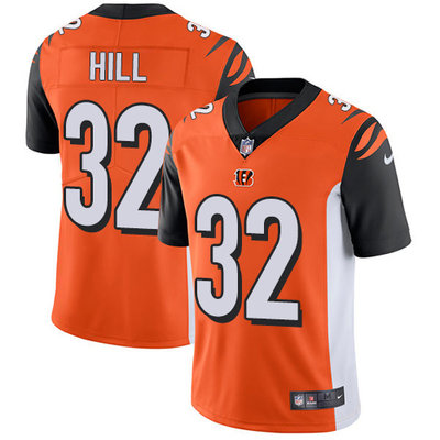 Nike Bengals #32 Jeremy Hill Orange Alternate Youth Stitched NFL Vapor Untouchable Limited Jersey