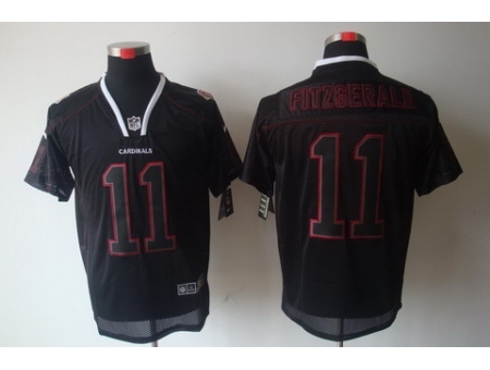 Nike Arizona Cardinals 11 Larry Fitzgerald Lights Out Black Elite NFL Jersey