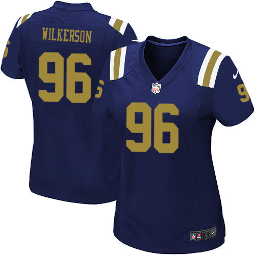 Women's Nike New York Jets #96 Muhammad Wilkerson Game Navy Blue Alternate