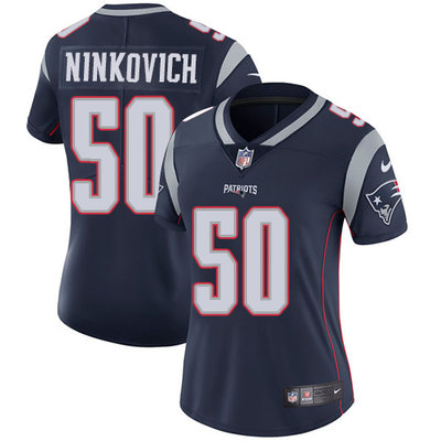 Nike Patriots #50 Rob Ninkovich Navy Blue Team Color Womens Stitched NFL Vapor Untouchable Limited J