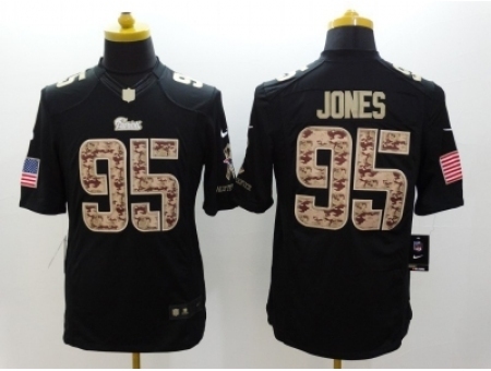 Nike New England Patriots 95 Chandler Jones Black Limited Salute to Service NFL Jersey