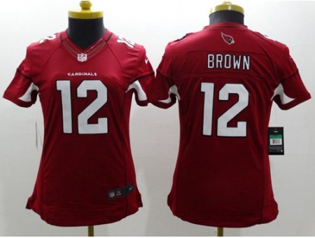 Women?￠a??a?￠s Nike Arizona Cardinals #12 John Brown Red Team Color Stitched NFL Limited Jersey