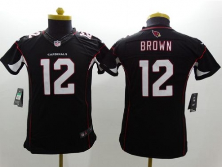 Youth Nike Arizona Cardinals #12 John Brown Black Alternate Limited Jersey