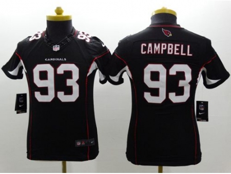 Youth Nike Arizona Cardinals #93 Calais Campbell Black Alternate Limited Jersey