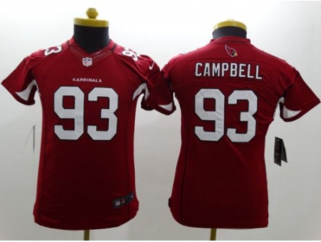 Youth Nike Arizona Cardinals #93 Calais Campbell Red Limited Jersey