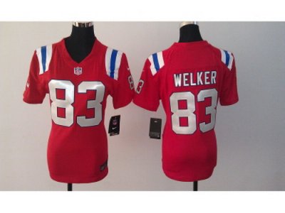 Nike Women New England Patriots #83 Wes Welker red jerseys