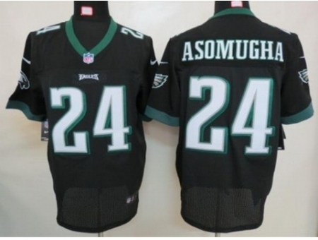 Nike Philadelphia Eagles 24 Nnamdi Asomugha black Elite NFL Jersey