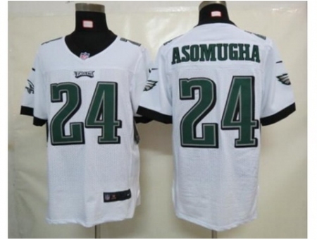 Nike Philadelphia Eagles 24 Nnamdi Asomugha white Elite NFL Jersey