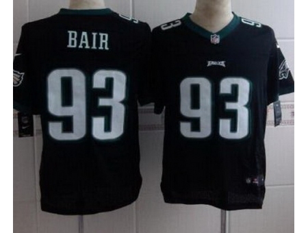 Nike Philadelphia Eagles 93 Brandon Bair Black Elite NFL Jersey