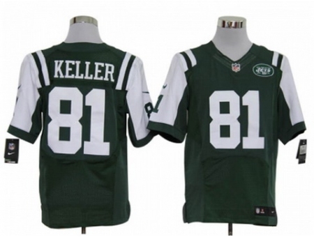 Nike New York Jets 81 Dustin Keller Green Elite NFL Jersey