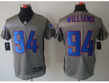 Nike Buffalo Bills 94 Mario Williams Grey Elite Shadow NFL Jersey