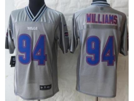 Nike Buffalo Bills 94 Mario Williams Grey Elite Vapor NFL Jersey