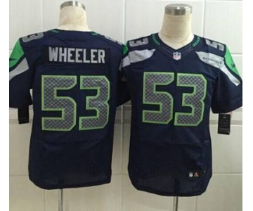 nike nfl jerseys seattle seahawks 53 wheeler blue[Elite][wheeler]