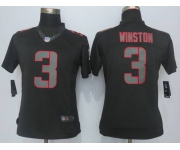 nike women nfl jerseys tampa bay buccaneers 3 winston black[nike impact limited]