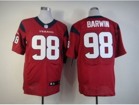 Nike Houston Texans 98 Connor Barwin Red Elite NFL Jersey