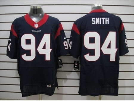 Nike Houston Texans 94 Antonio Smith Blue Elite NFL Jersey