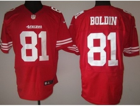 Nike San Francisco 49ers 81 Anquan Boldin Red Elite NFL Jersey