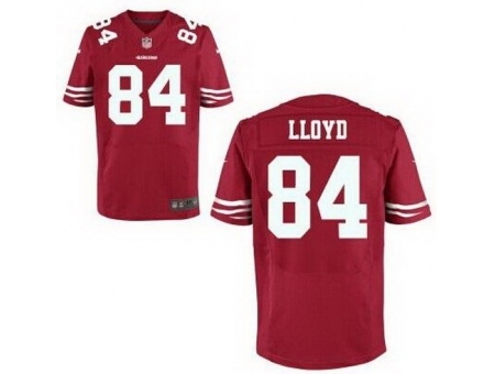 Nike San Francisco 49ers 84 Brandon Lloyd Red Elite NFL Jersey