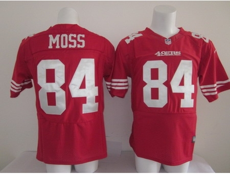 Nike San Francisco 49ers 84 Randy Moss Elite red NFL Jersey