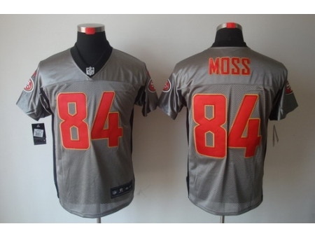 Nike San Francisco 49ers 84 Randy Moss Grey Elite Shadow NFL Jersey