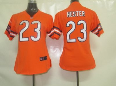 Womens Nike Chicago Bears 23 Hester Orange Jersey