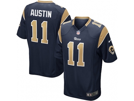 Nike St. Louis Rams 11 Tavon Austin Blue Game NFL Jersey