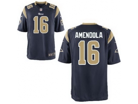 Nike St. Louis Rams 16 Danny Amendola Blue Game NFL Jersey