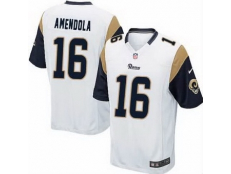 Nike St. Louis Rams 16 Danny Amendola White Game NFL Jersey