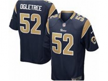 Nike St. Louis Rams 52 Alec Ogletree Blue Game NFL Jersey