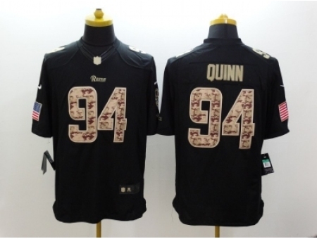 Nike St. Louis Rams 94 Robert Quinn black Limited Salute to Service NFL Jersey