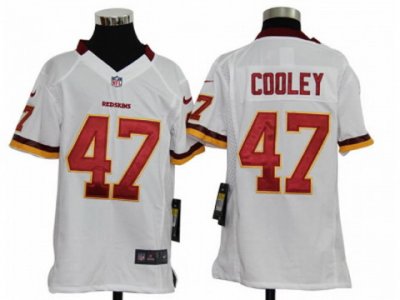 Youth Nike NFL Washington Redskins #47 Chris Cooley White Jerseys