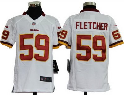 Youth Nike Washington Redskins 59# London Fletcher White Jerseys