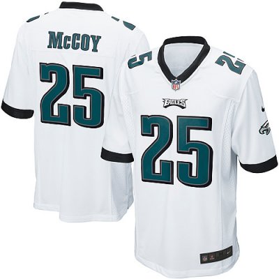 Youth Nike Philadelphia Eagles 25# LeSean McCoy Game White Jersey