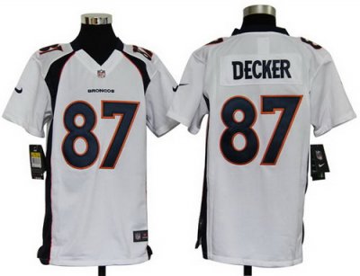 Youth Nike Denver Broncos 87# Eric Decker White Nike NFL Jerseys