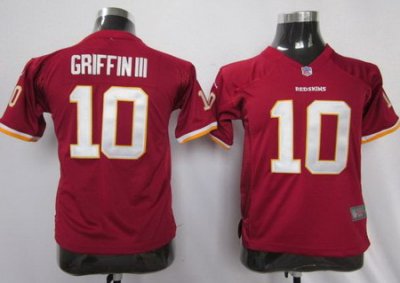 Youth Nike Washington Redskins #10 Robert Griffin III Red Nike NFL Jerseys