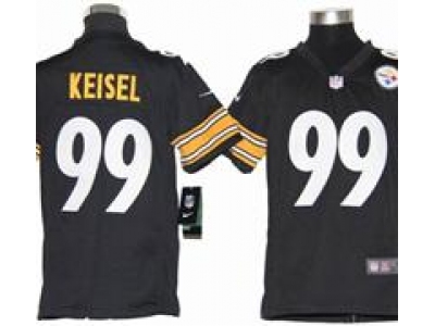 Youth Nike Youth Pittsburgh Steelers #99 Keisel Black jerseys