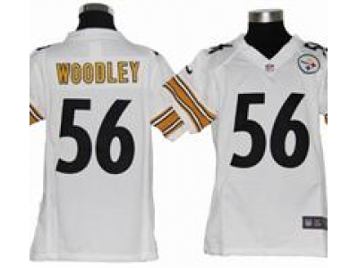 Youth Nike Youth Pittsburgh Steelers #56 Lamarr Woodley white jerseys