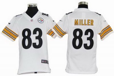 Youth Nike Pittsburgh Steelers 83# Heath Miller White Jerseys