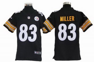 Youth Nike Pittsburgh Steelers 83# Heath Miller Black Jerseys