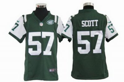 Youth Nike Youth New York Jets #57 Bart Scott Green jerseys