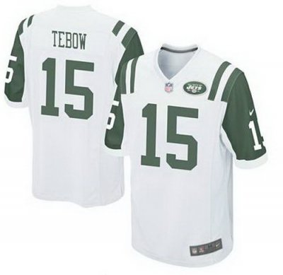 Youth Nike NFL New York Jets #15 Tim Tebow White Jerseys