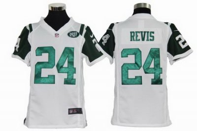 Youth Nike New York Jets #24 Darrelle Revis White Nike NFL Jerseys