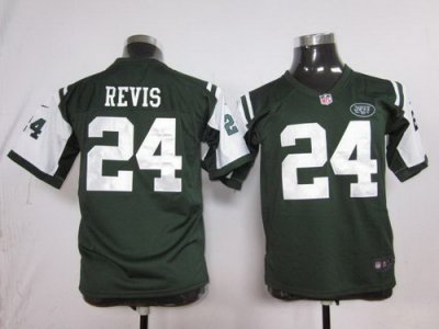 Youth Nike New York Jets #24 Darrelle Revis Green Nike NFL Jerseys