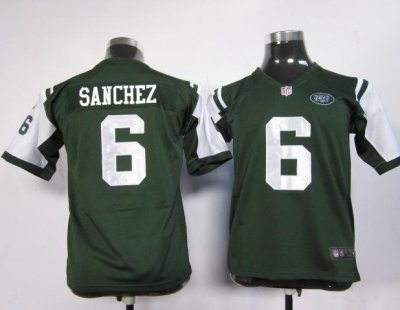 Youth Nike New York Jets 6# Mark Sanchez Green Nike NFL Jerseys