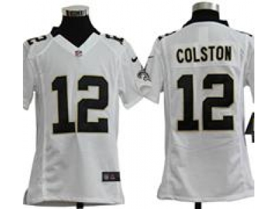 Youth Nike Youth New Orleans Saints #12 Marques Colston White jerseys