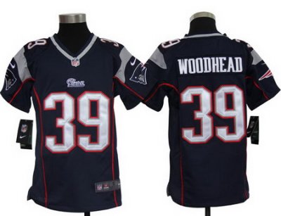 Youth Nike New England Patriots #39 Danny Woodhead Blue Jerseys