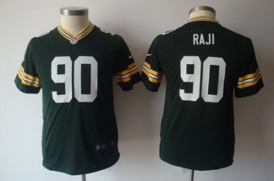 Youth Nike NFL Green Bay Packers #90 Raji Green Jerseys