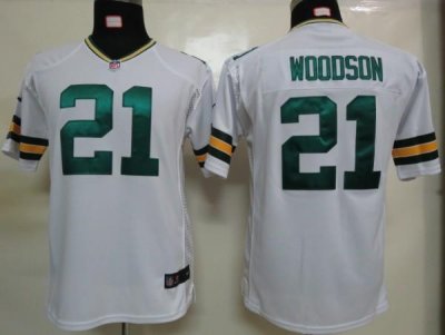 Youth Nike Green Bay Packers #21 Charles Woodson Green Nike NFL Jerseys